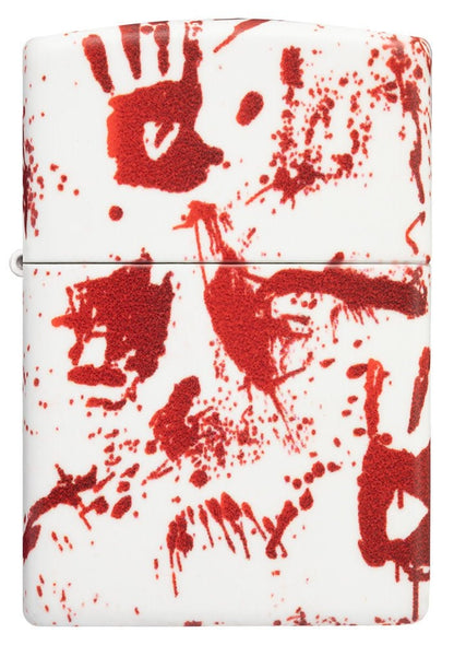 Zippo Bloody Hand Print Horror Design, 540° Design, Windproof Lighter #49808