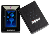Zippo Lava Lamp Black Light Design, Black Matte Lighter #48675