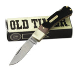 Old Timer Bearhead Lockback Folding Pocket Knife #3OT