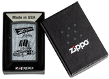 Zippo Retro Zippo Car Design, Black Matte Lighter #48572