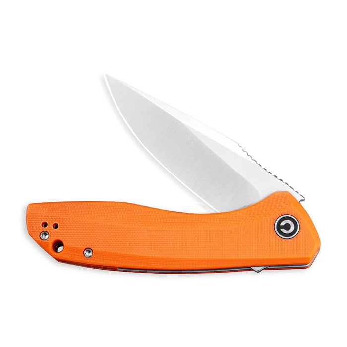 CIVIVI Baklash Orange G10 Handle, Satin Finished Blade #C801G