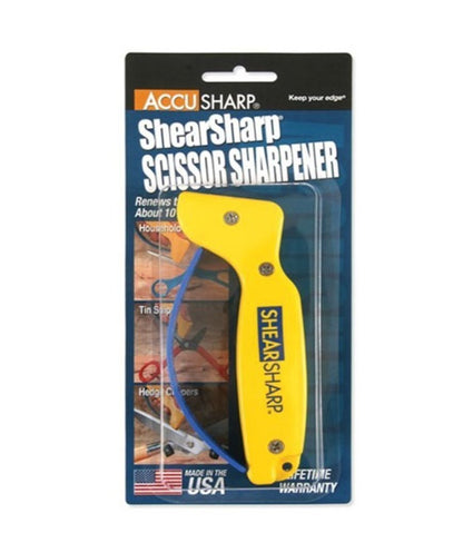 AccuSharp Classic ShearSharp Scissor Sharpener, Yellow/Blue #002C