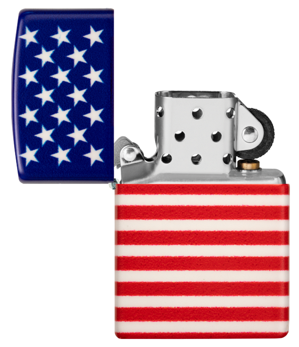 Zippo American Flag 540 Wrap Design Matte Lighter #48700