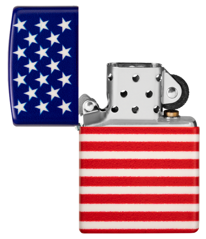 Zippo American Flag 540 Wrap Design Matte Lighter #48700