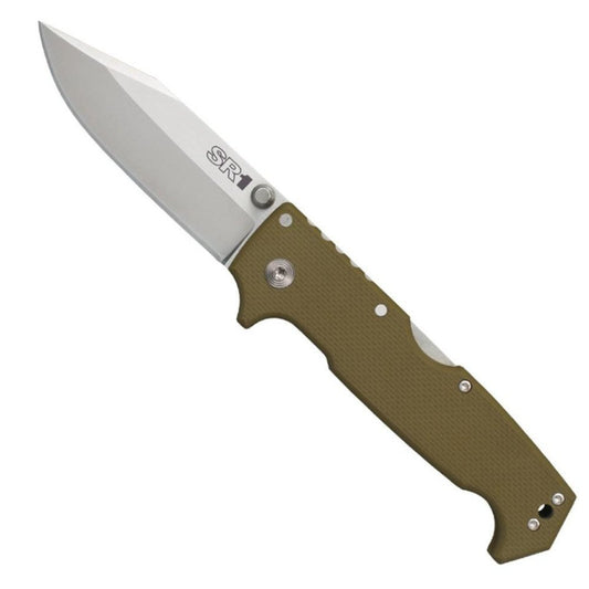 Cold Steel SR1 Knife, OD Green G-10 Handle #62L