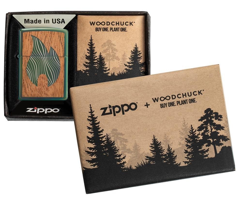 Zippo WOODCHUCK Large Flame Design, Windproof Lighter #49057