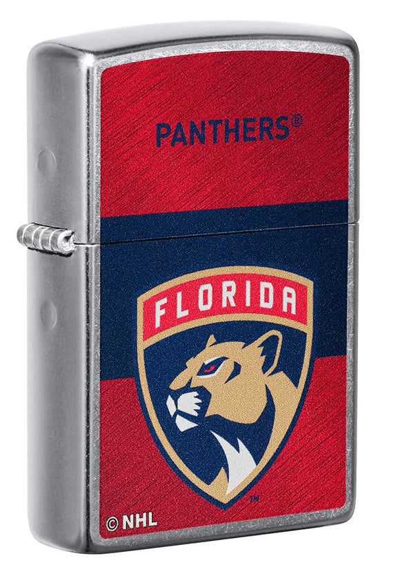 Zippo NHL Florida Panthers Hockey Team, Street Chrome Finish Lighter #48040