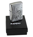 Zippo Timberwolves Lighter Emblem Brushed Chrome #20855