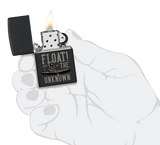 Zippo Float into The Unknown Astronaut Design, Black Matte Lighter #48566