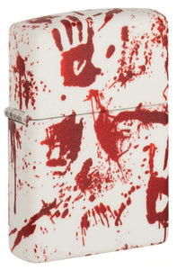 Zippo Bloody Hand Print Horror Design, 540° Design, Windproof Lighter #49808
