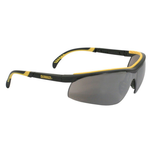 DeWalt DC Safety Glasses, Black Frame, Silver Mirror Lens #DPG55-6D