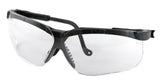 Howard Leight Genesis Shooting Glasses, Black Frame, Clear AntiFog Lens #R-03570