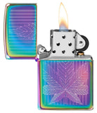 Zippo Cannabis Multicolor Spectrum Windproof Lighter #49632