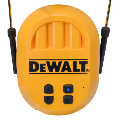 DeWalt Bluetooth Hearing Protector Earmuff, NRR 25, Phone Calls, Yellow #DPG17