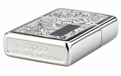 Zippo High Polish Chrome Venetian 352, Good For Engraving Windproof Lighter #352