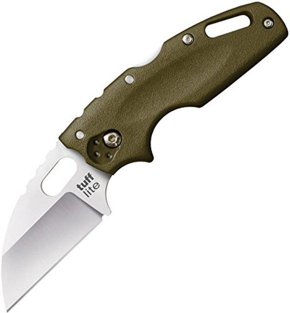 Cold Steel Tuff Lite Knife, Plain Edge, OD Green #20LTG
