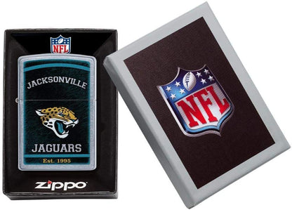 Zippo NFL Jacksonville Jaguars, Street Chrome Finish, Windproof Lighter #29946