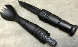 KA-BAR Tactical Spork Spoon/Fork Tool w/ Knife Blade, Made in USA, Camping #9909