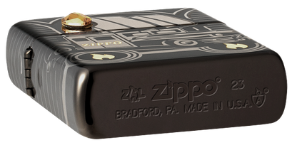 Zippo 2023 Collectible Of The Year, High Polish Black Armor Lighter #48691