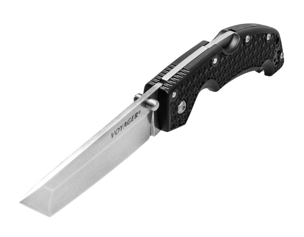 Cold Steel Large Voyager Knife, Tanto Point, Serrated #29ATS