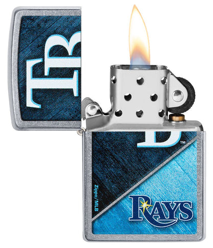 Zippo MLB Tampa Bay Rays, Baseball Team, Street Chrome Lighter #49750