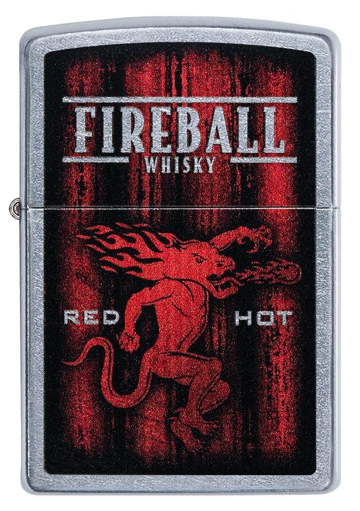 Zippo Fireball Shot Glass & Lighter Gift Set #49348