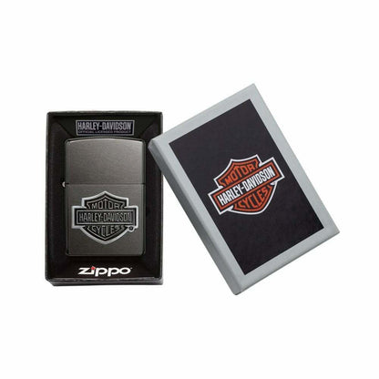 Zippo Harley Davidson Bar & Shield, HD Emblem, Genuine Lighter #29822
