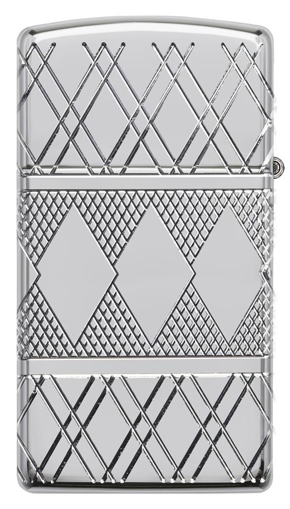 Zippo Geometric Diamond Pattern Armour Lighter