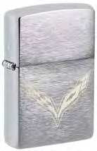 Zippo Chevrolet Logo, Brushed Chrome Finish Windproof Lighter #49832